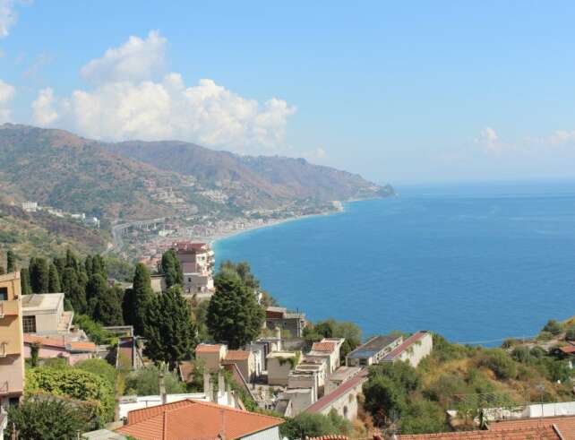 Photo: Taormina, from the cable car. Personal archive.